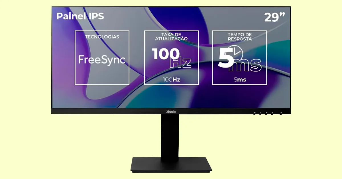 Monitor Zinnia Pegasi UW29 é bom