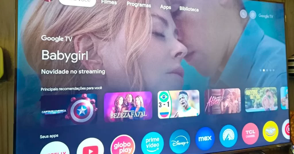 TV TCL 50 polegadas é boa? C655 tem Google TV fácil de mexer