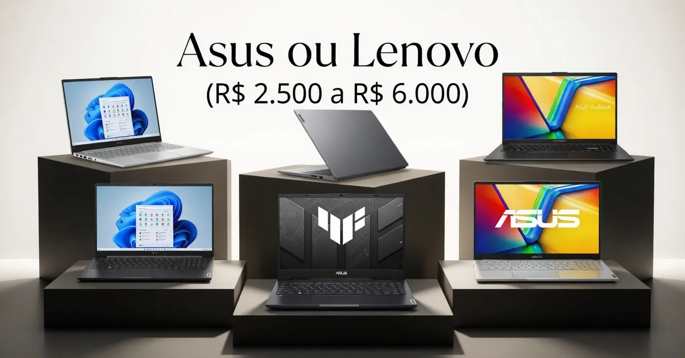 Qual é melhor notebook, Asus ou Lenovo? 6 modelos que valem o preço (R$ 2.500 a R$ 6.000)