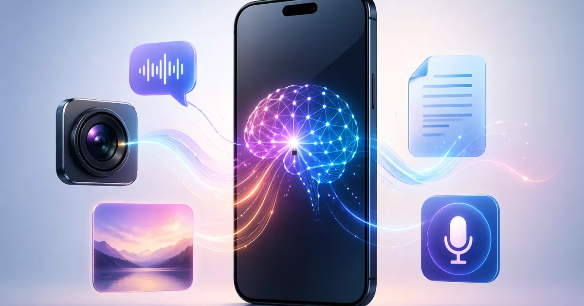 IA multimodal em smartphones