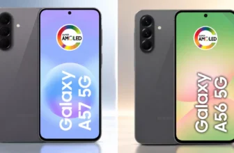 galaxy a57 vs a56 qual a diferença