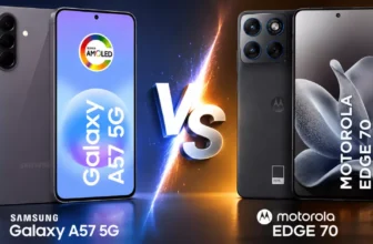 Galaxy A57 vs Moto Edge 70 qual o melhor
