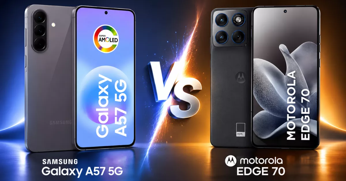 Galaxy A57 vs Moto Edge 70 qual o melhor