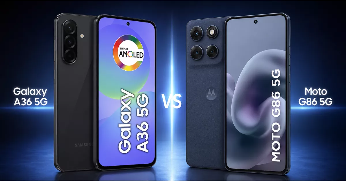 Galaxy A36 5G vs Moto G86 5G: qual o melhor