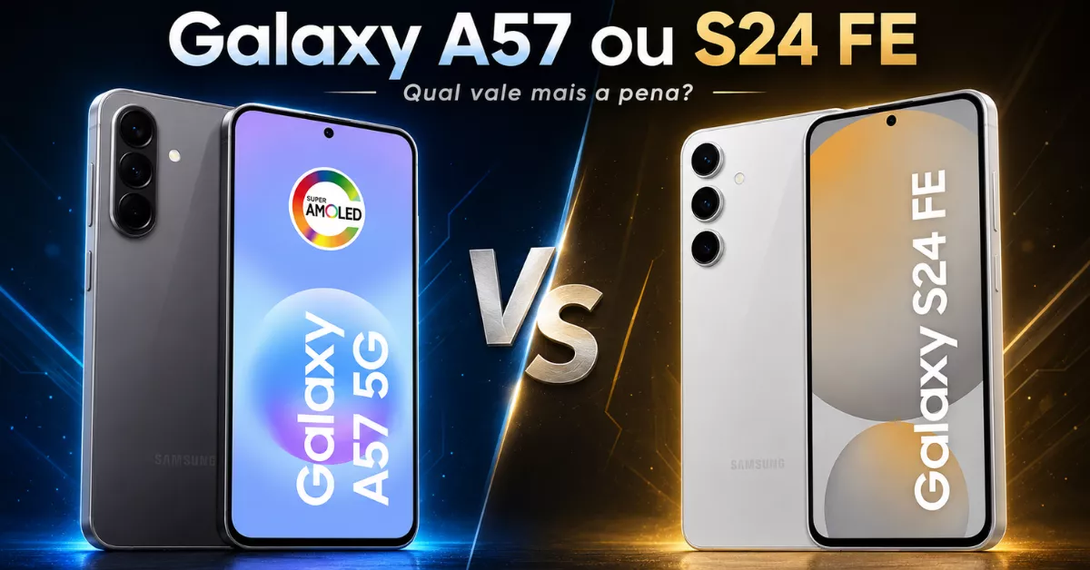 Galaxy A57 ou S24 FE qual é o melhor
