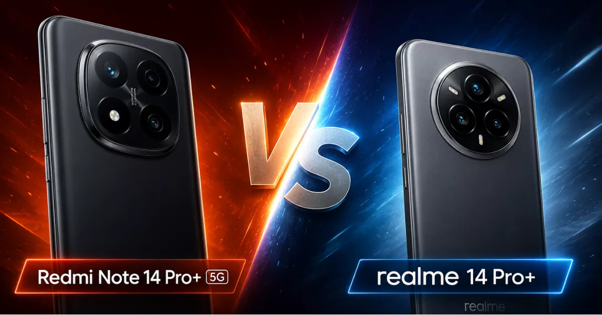 Realme 14 Pro+ vs Redmi Note 14 Pro+ 5G qual o melhor