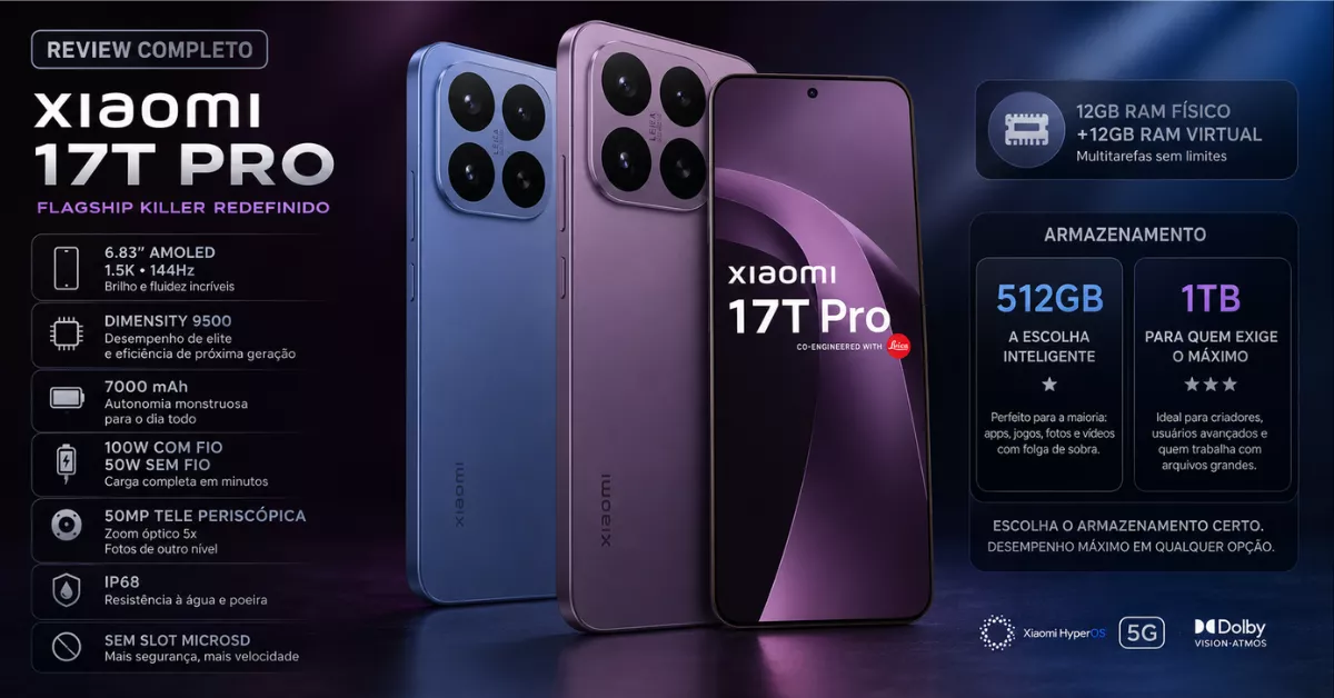 Xiaomi 17T Pro é bom