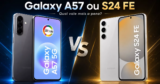 Galaxy A57 ou S24 FE: qual vale mais a pena?