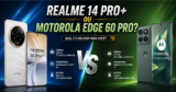 Realme 14 Pro+ ou Motorola Edge 60 Pro? Veja onde cada celular se destaca